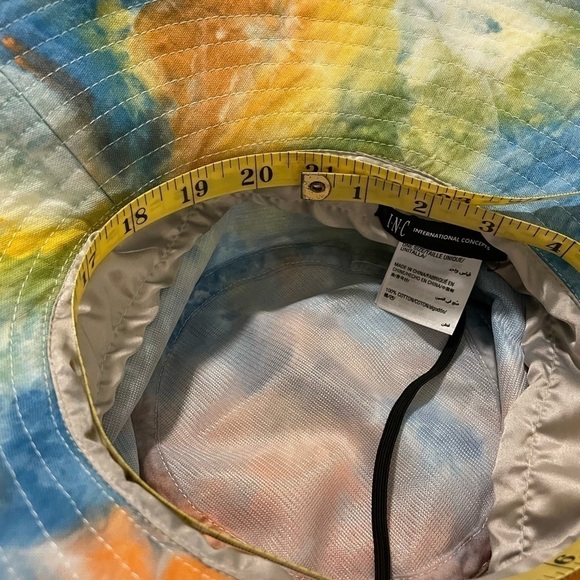 New INC International Concepts Women's Cotton Bucket Hat hand crafted tie dye - Picture 5 of 6
